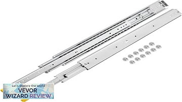 VEVOR Drawer Slides with Lock 1 Pair 52 inch Heavy-Duty Industrial Steel Review