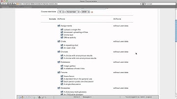 Moodle 1.9 - Backup Restore Advanced
