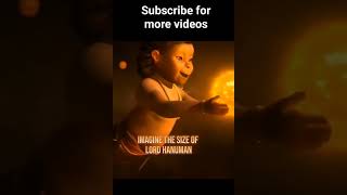 True size of Lord Hanuman ji |  viral shortvideo shorts hanuman god lordhanuman bajarangbali