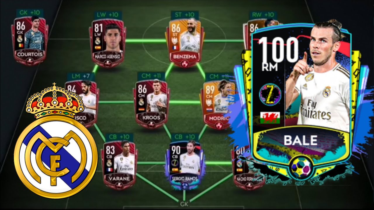 100ovr Full Real Madrid Squad! Road to Gareth Bale! | Fifa Mobile - Squad Builder