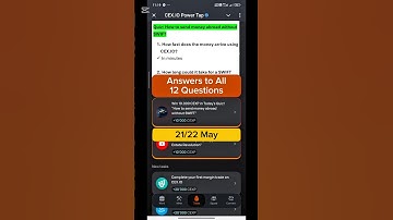 CEX.IO Quiz Answers Today | CEX.IO Power Tap | 100% Correct Answers! Claim Free Crypto Instantly! 🚀