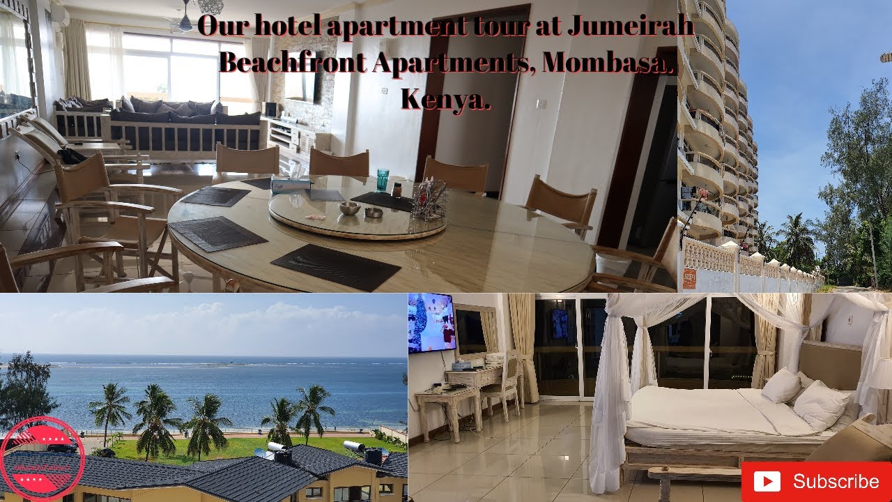 Экскурсия и обзор нашего апарт-отеля Jumeirah Beachfront Apartments в Момбасе, Кения — Часть 1.