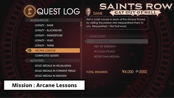 Saints Row: Gat Out Of Hell - Mission : Arcane Lessons.