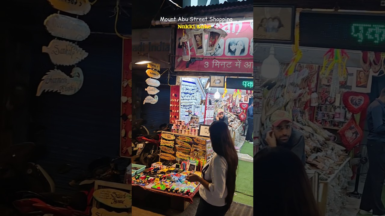 Abu Street Market #shorts #nakkilake #streetmarket #mountabu #shopping #minivlog #ashortaday #travel