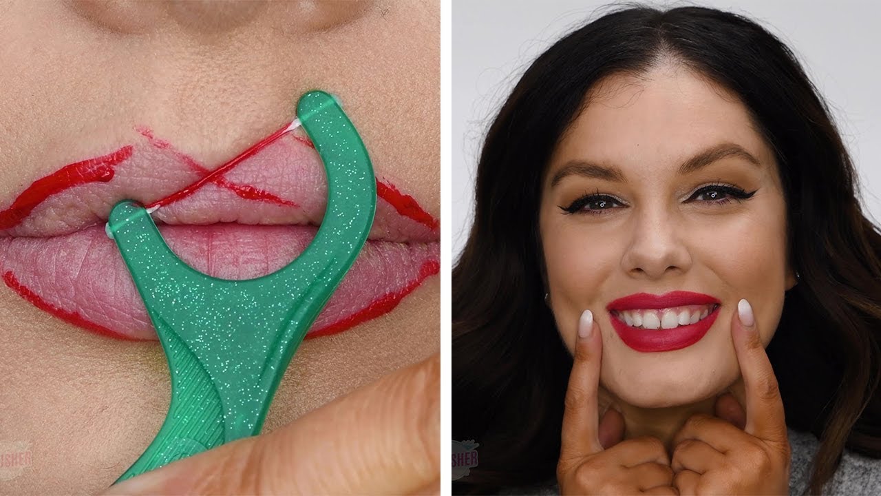 10 Time Saving Beauty Hacks!! Floss Pick Hacks That Work! YouTube