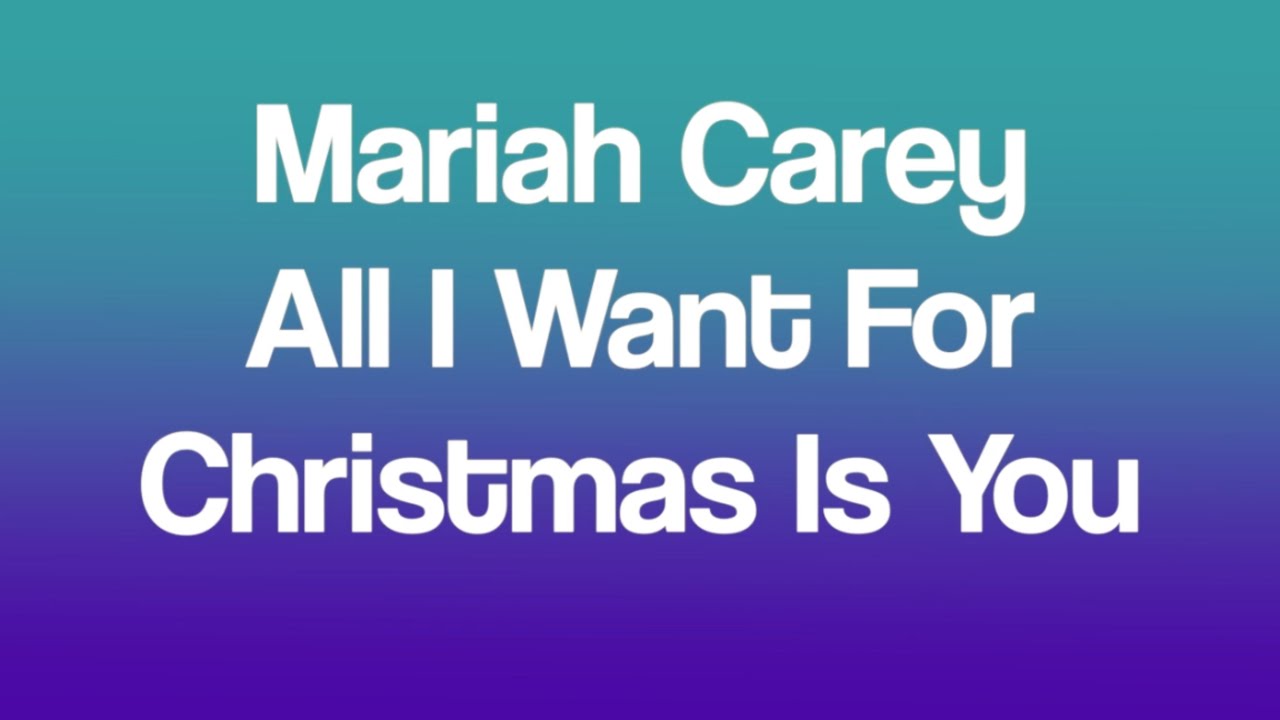 All i want for christmas acoustic karaoke