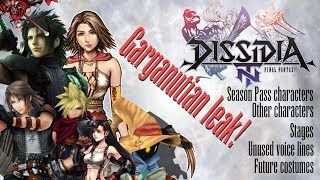 MASSIVE DISSIDIA NT LEAK! Zack, Vivi, and much more!