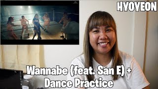 //REACTION// HYOYEON: Wannabe (feat. San E)   Dance Practice