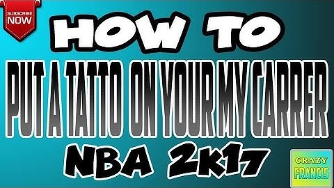 How to put tattos on your My Carrer on Nba 2k17 using limnono