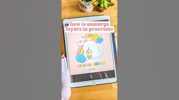 How to Unmerge Layers in Procreate Tutorial #shorts #procreate