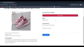 CS50’s Web Programming - Project 2 Commerce