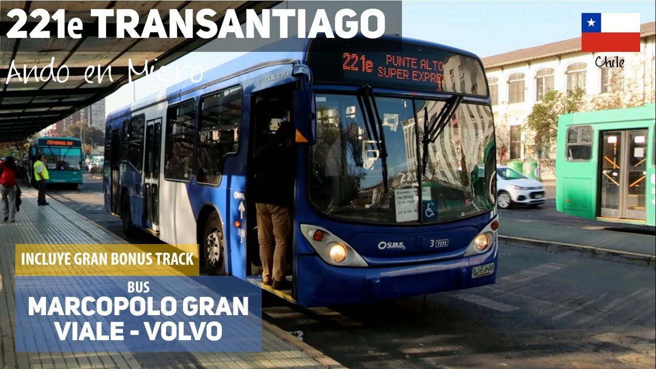 Ando en Micro | Viaje 221e Súper Expreso Transantiago + Bus Marcopolo Gran Viale Volvo BJFJ38 + Bono