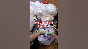 He called the cops and I still went back😆 #dumpsterdiving #wow #police #free #King #party #halloween