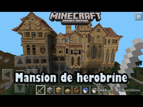 Descarga mansion  de herobrine  para minecraft  pe  0 9 5 