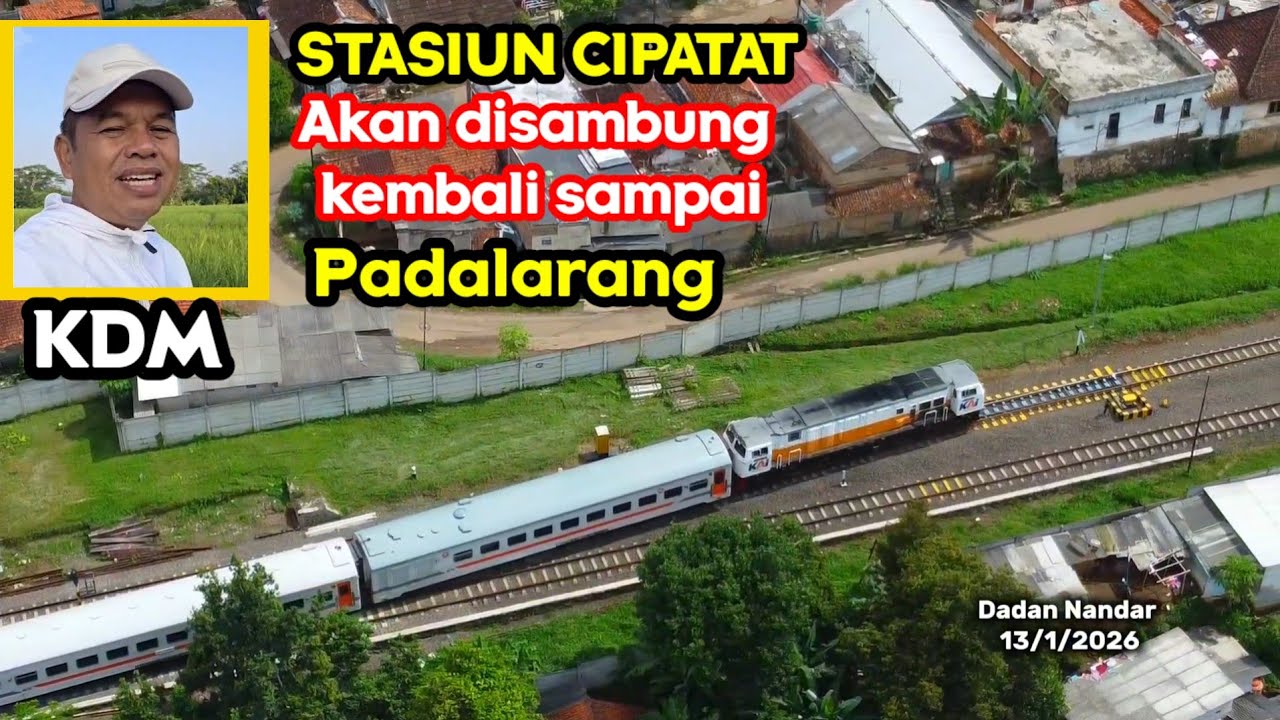 Lintasan Kereta Api Cipatat - Padalarang akan dibuka kembali oleh Gubernur Jabar Kang Dedi Mulyadi