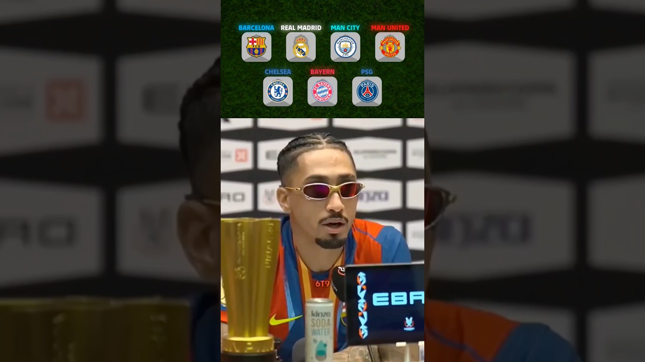 Raphinha picked his favourite players from clubs 😱🔥 #efootball2023 #efootball2024