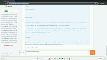 Send mail using python sendgrid