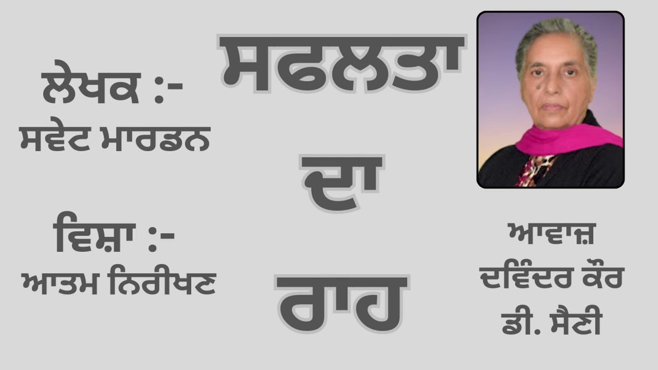 Motivational Book: ਸਫਲਤਾ ਦਾ ਰਾਹ || By: ਸਵੇਟ ਮਾਰਡਨ || Part - 28
