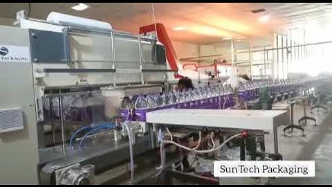 Water bottles Fully Automatic Web sealer Shrink Wrapping M/c.60-90bpm SunTech Packaging 9820778501