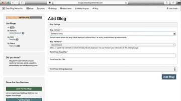 Easy Blog Networks Video (2015)