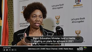 Minister Angie Motshekga briefs media on state of readiness for schools in 2021