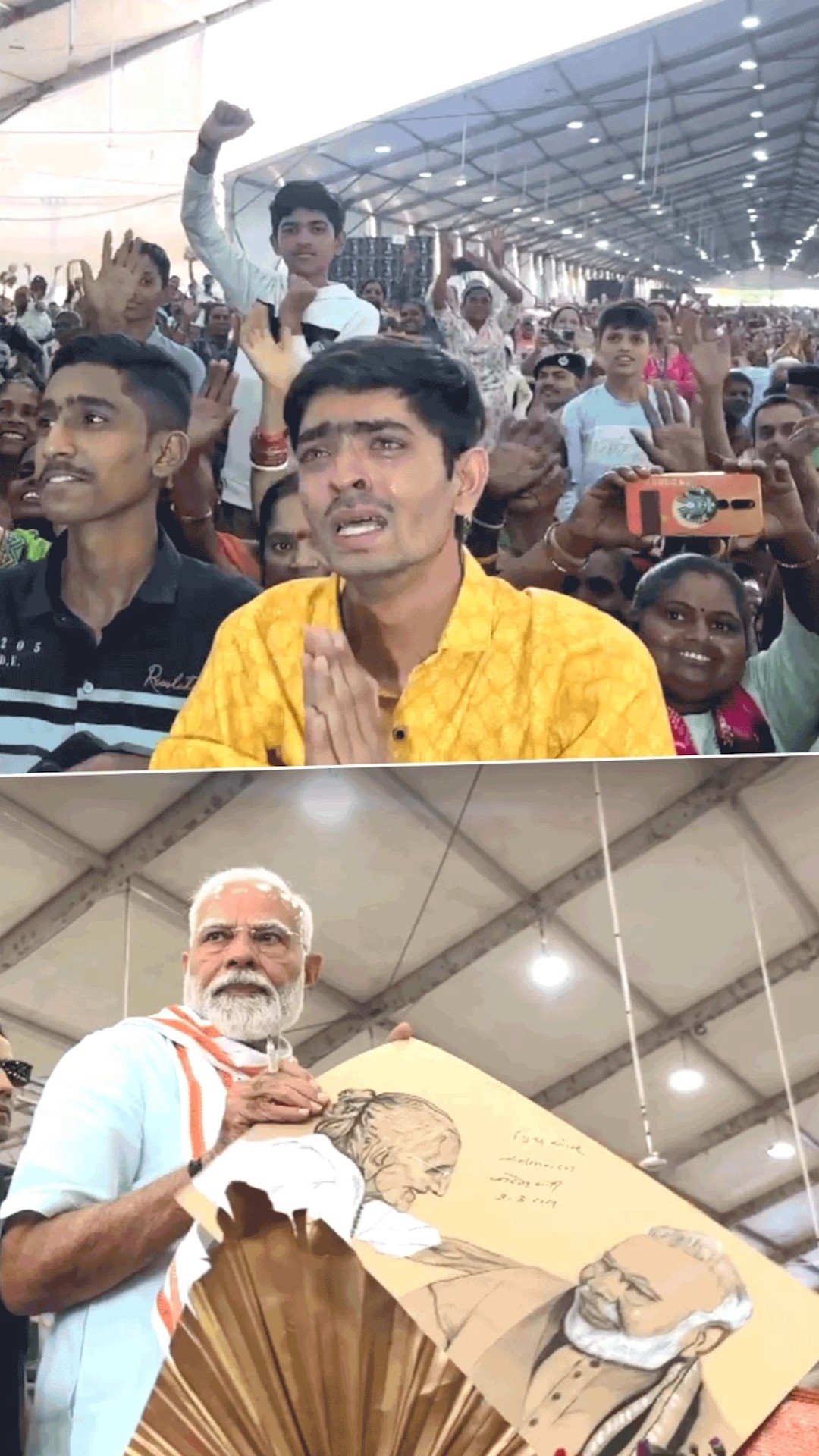 PM Modi stops his roadshow for an emotional appeal from a supporter | #shorts