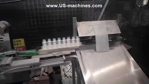 Automatic correction pen bottle mold jig conveyor feeding double side labeling machine