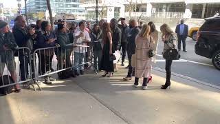 #exclusive  Lindsay Lohan,Dina Lohan￼ and Aliana Lohan are seen who’s outside CBS studios #@