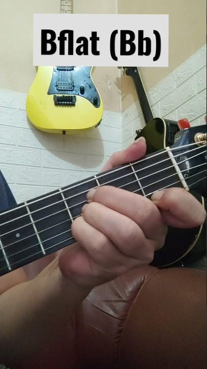 Belajar kunci Gitar Bb Chord #shorts