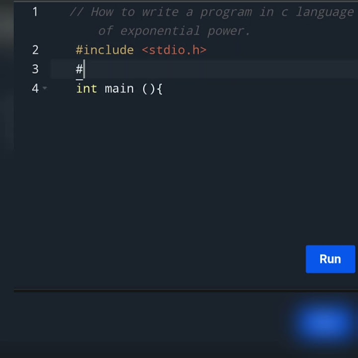 How to write exponential power in c language. - YouTube