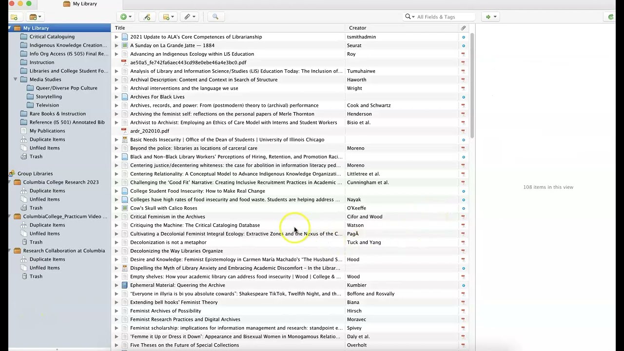 Zotero: Using Group Libraries