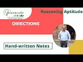 Directions (Nikhil Bansal Sir Notes)| ILLUMINATE MINDS I ILLUMINATEMINDS.COM