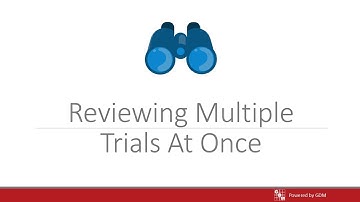 ARM Software Webinar - Reviewing Multiple ARM Trials At Once