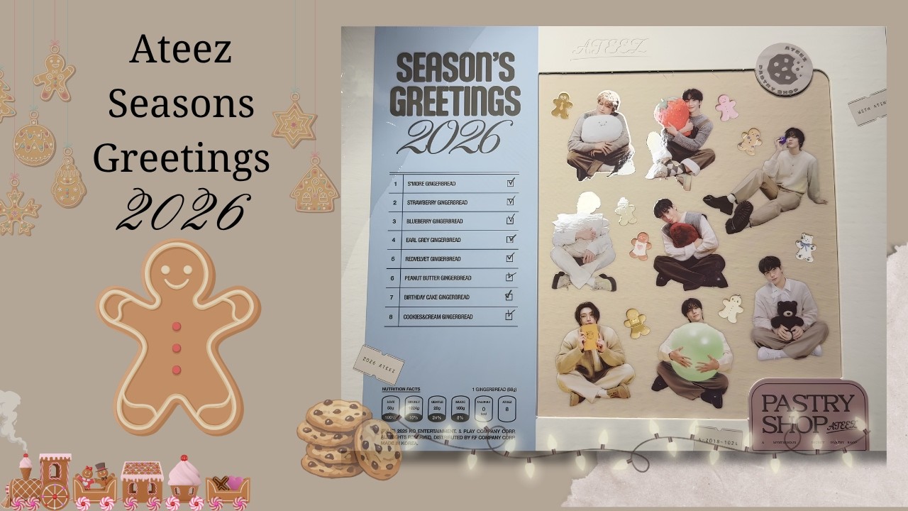 Unboxing Ateez 2026 Seasons Greetings | Pastry Shop🍪 - YouTube
