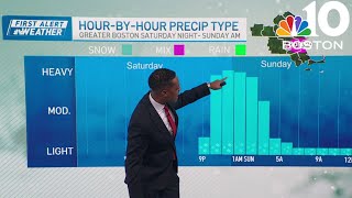 Tracking the snow heading to Boston | Hourly forecast, snowfall totals