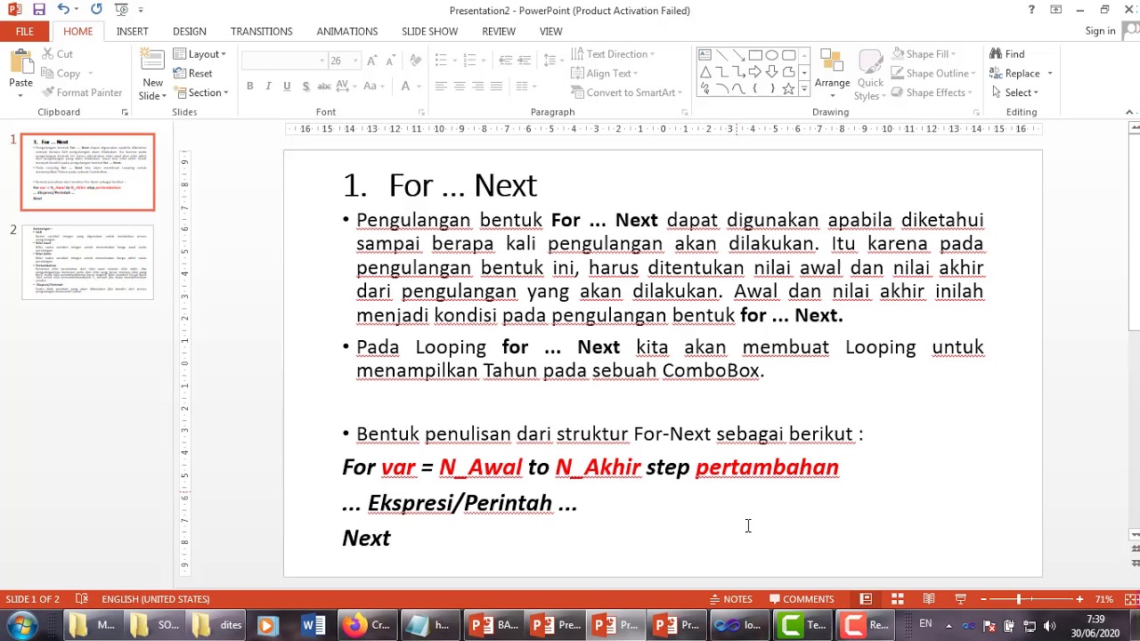Looping dengan For-Next di Visual Basic 2010 - Bagian 2 - YouTube