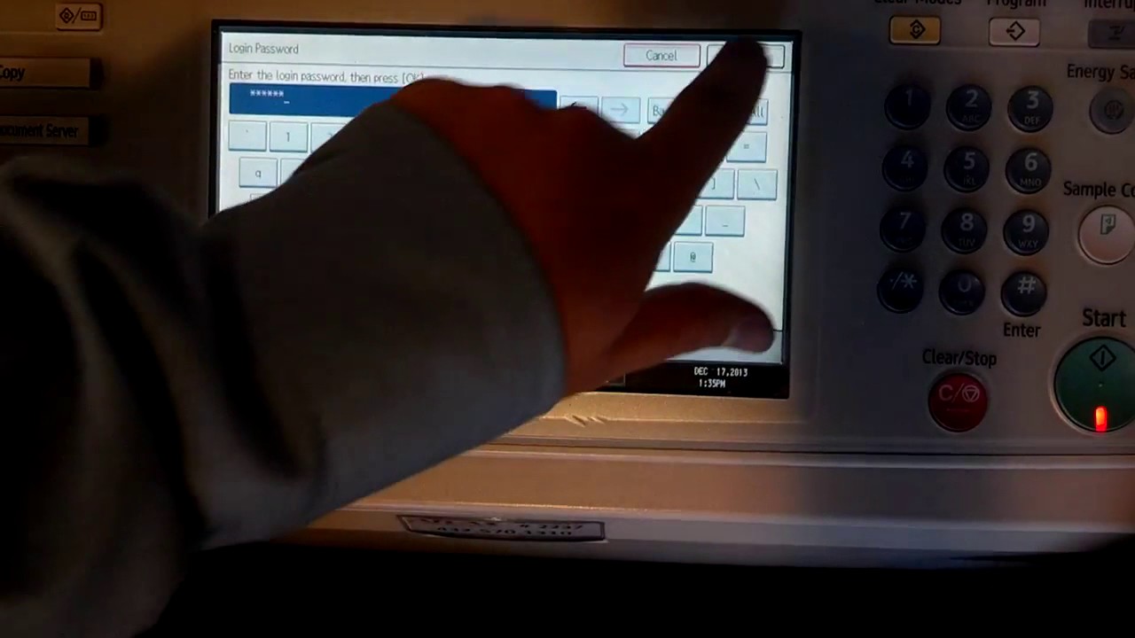 How to change User password in RICOH YouTube