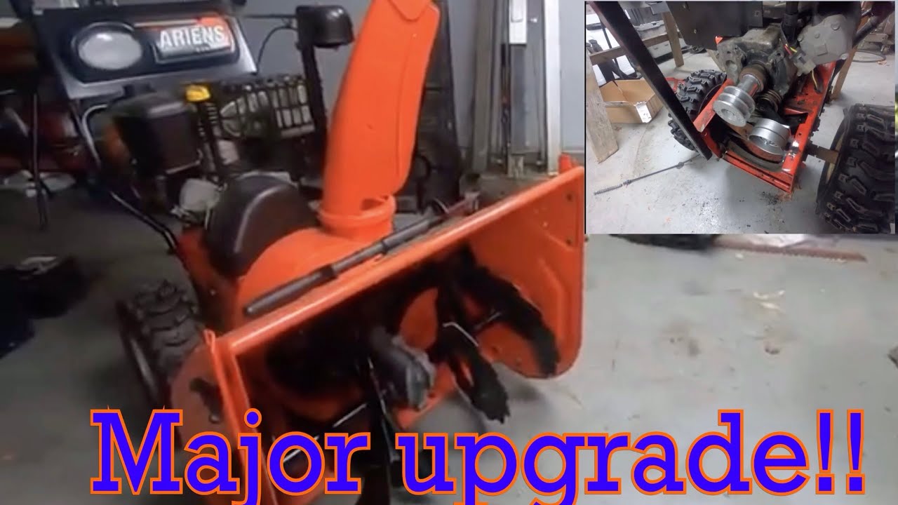 ARIENS SNOWBLOWER AUGER PULLEY UPGRADE - YouTube