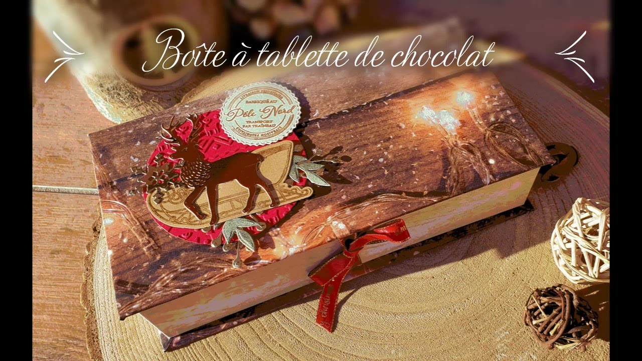 Boîte pour offrir une tablette de chocolat