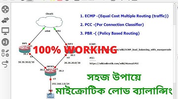 Load Balancing by MikroTik  with Failover using Policy Based Routing(PBR)