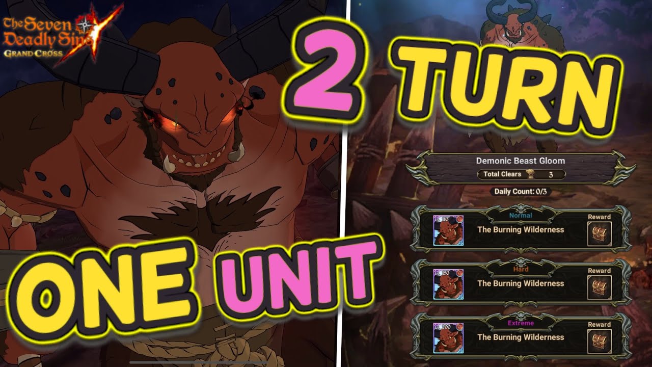 The One is The ONLY ONE YOU NEED! 2 TURN GLOOM Extreme! Seven Deadly Sins Grand Cross