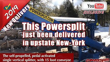 Self-Propelled Wood Splitter, With A 15 Foot Conveyor Delivery In Upstate New-York