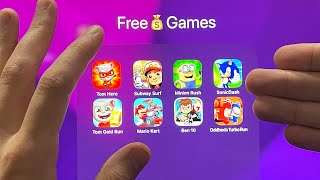 Talking Tom Hero Dash,Subway Surfers,Minion Rush,Sonic Dash,Talking Tom Gold Run,Mario Kart Tour