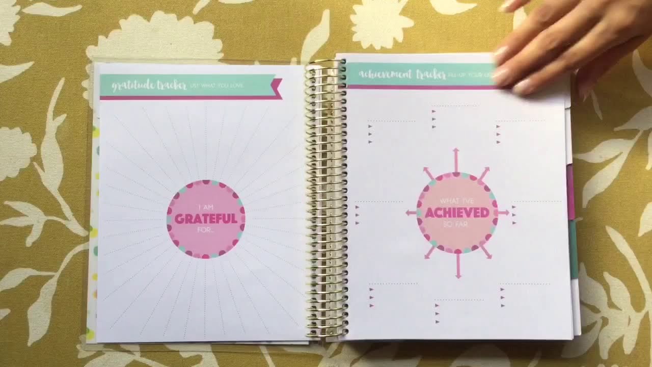 Recollections Goal Spiral Planner Quick Flip Through