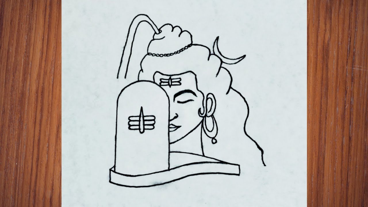 how to draw lord Shiva | mahashivratri drawing easy| Mahadev drawing ...