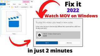 How to watch MOV File On Windows 10 in 2022 | Fix HEVC codec extensions error in 2 mins | Easy Way screenshot 5