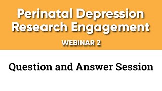 Maternal Health Webinar 2 Q and A