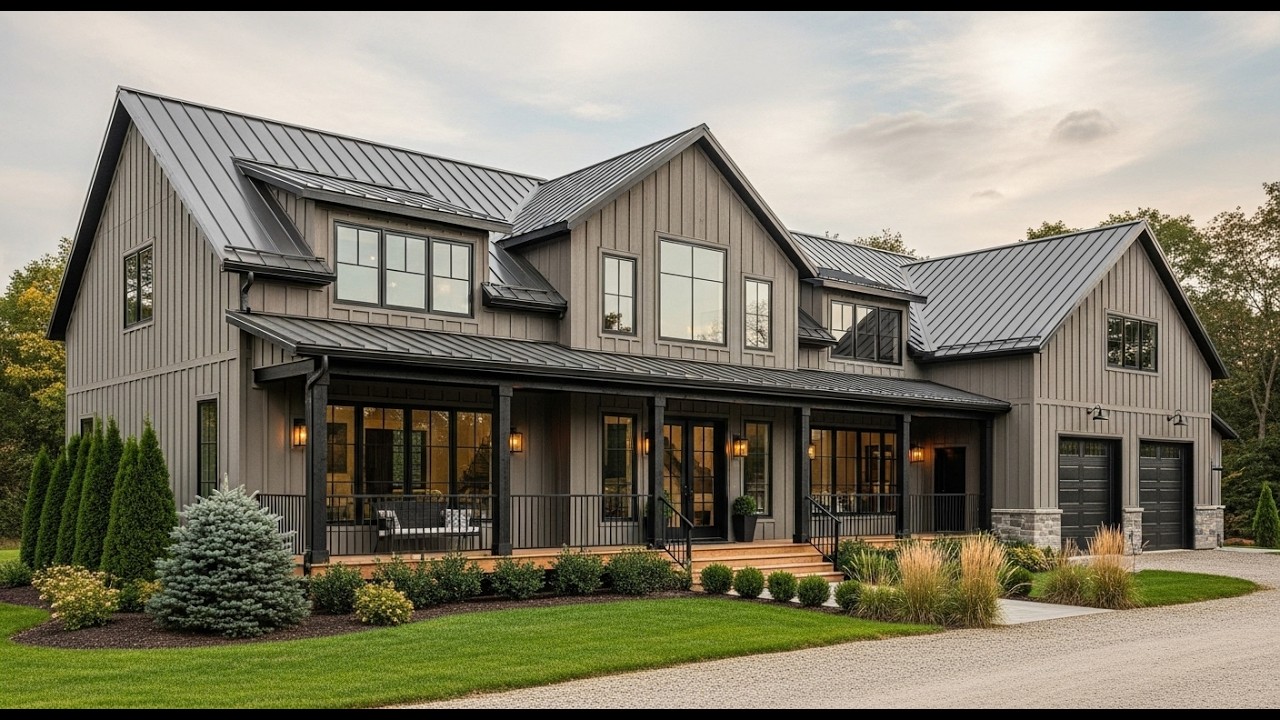 LIGHT AND WARM GRAY BARNDOMINIUM HOMES DESIGN IDEAS | MODERN, LUXURY AND RUSTIC HOMES
