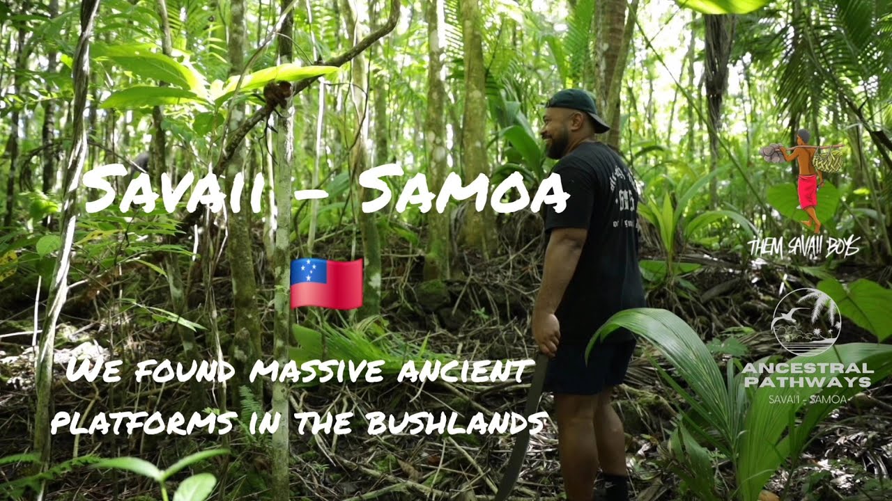 Savai‘i Samoa | We found a massive ancient platform in the bushlands of our land 🇼🇸