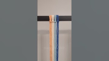 Easy Macrame Knot Pattern 🧵 | Beautiful DIY Tutorial for Beginners #Shorts